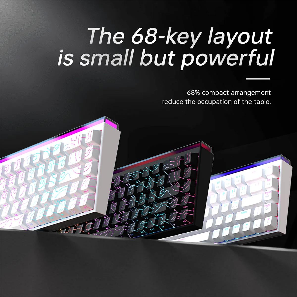 Ajazz Nk68 68Key HotSwappable Gaming Keyboard 1 | PricZone Ajazz Nk68 68 Key Hot Swappable Gaming Keyboard 1 | PricZone