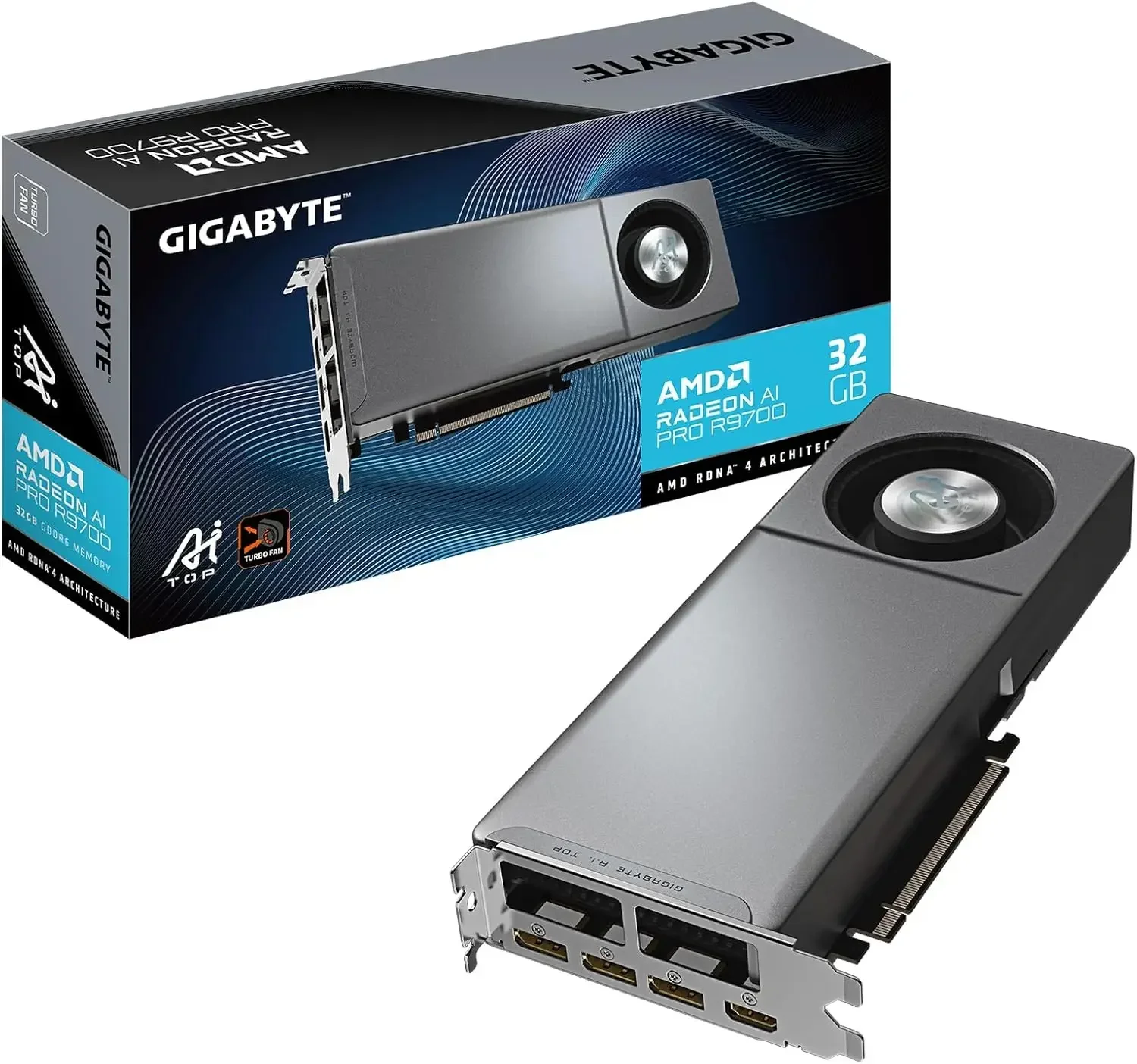 Radeon Ai Pro R9700 32G Graphics Card with Turbo Fan Cooling 1 | PricZone Radeon Ai Pro R9700 32G Graphics Card with Turbo Fan Cooling 1 | PricZone