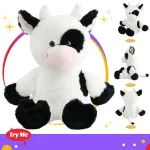 Glowing Dairy Cattle Farm Cow Plush Toy for Kids 6 | PricZone