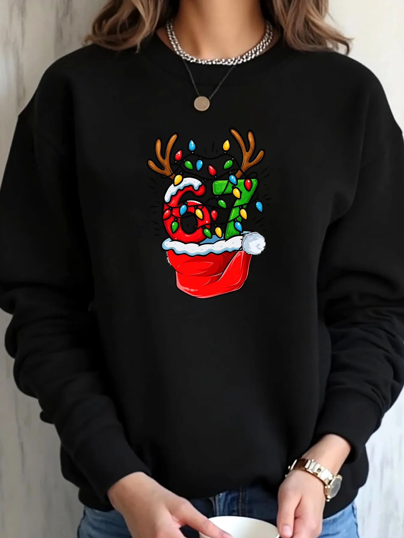 Plus Size Christmas Reindeer Sweatshirt 1 | PricZone Plus Size Christmas Reindeer Sweatshirt 1 | PricZone