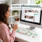 Wireless Keyboard and Mouse Combo with Cleaning Brush Full 2 | PricZone