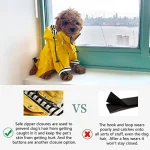 Dog Raincoat with Reflective Buttons and Adjustable Hood 4 | PricZone Dog Raincoat with Reflective Buttons and Adjustable Hood 4 | PricZone