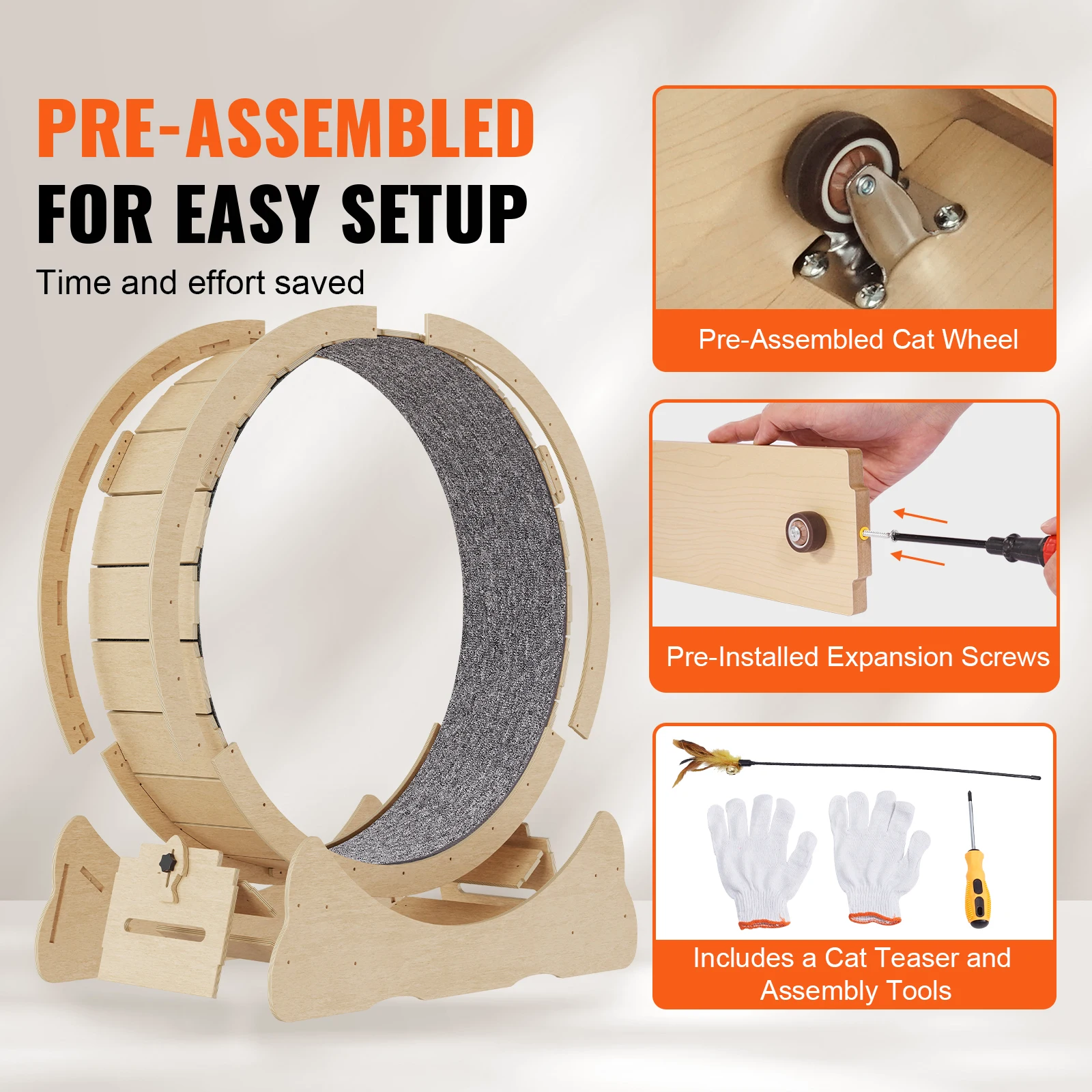 Wooden Cat Exercise Wheel Large Indoor Treadmill 3 | PricZone Wooden Cat Exercise Wheel Large Indoor Treadmill 3 | PricZone
