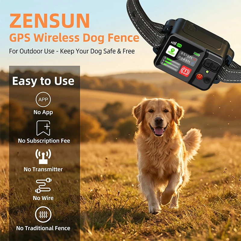 Dog Electronic Fence Outdoor GPS Fencing Waterproof 10