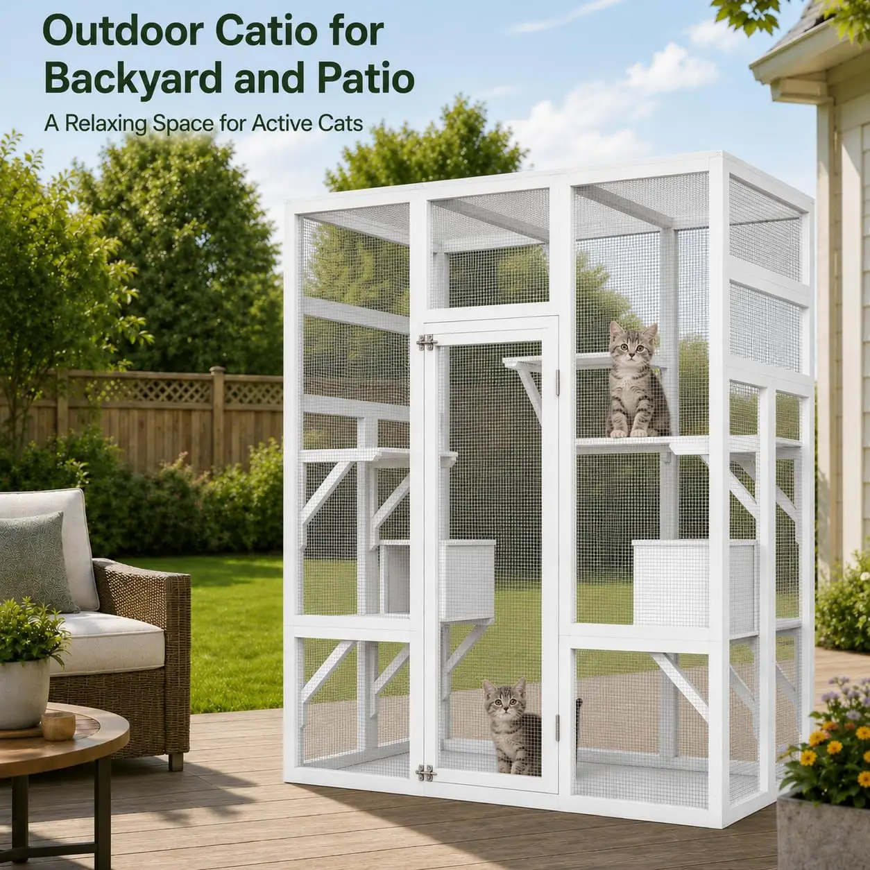 WalkIn Catio Outdoor Cat Enclosure Large House 3 | PricZone Walk In Catio Outdoor Cat Enclosure Large House 3 | PricZone