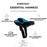 Essential Dog Harness No Pull Pet Vest with 3 Leash Clips 2 | PricZone