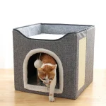 Large Foldable Cat House Pet Supplies Winter Warm Easy 5 | PricZone Large Foldable Cat House Pet Supplies Winter Warm Easy 5 | PricZone