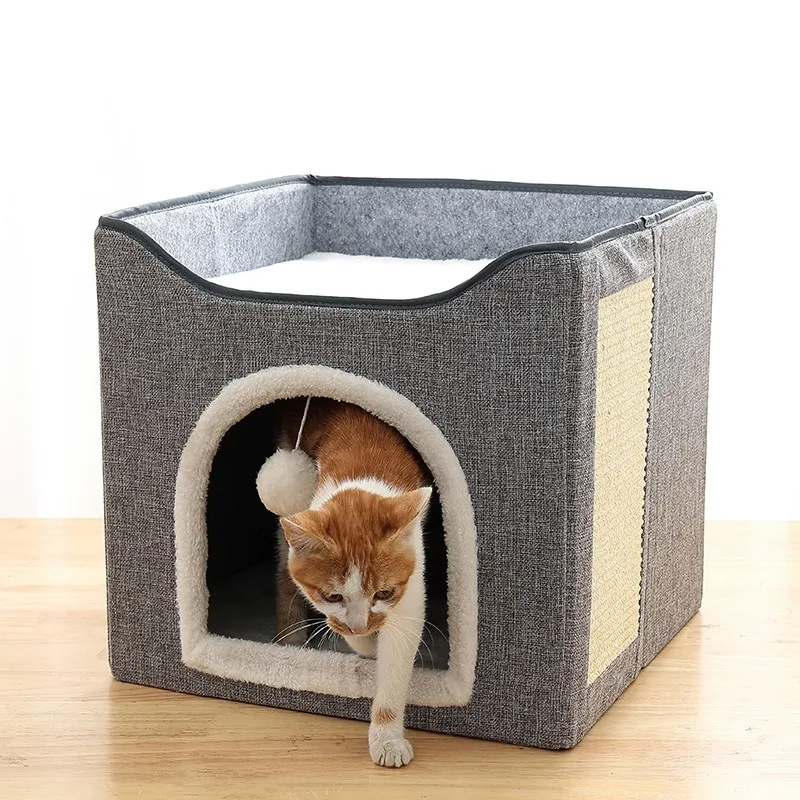 Large Foldable Cat House Pet Supplies Winter Warm Easy 5 | PricZone Large Foldable Cat House Pet Supplies Winter Warm Easy 5 | PricZone