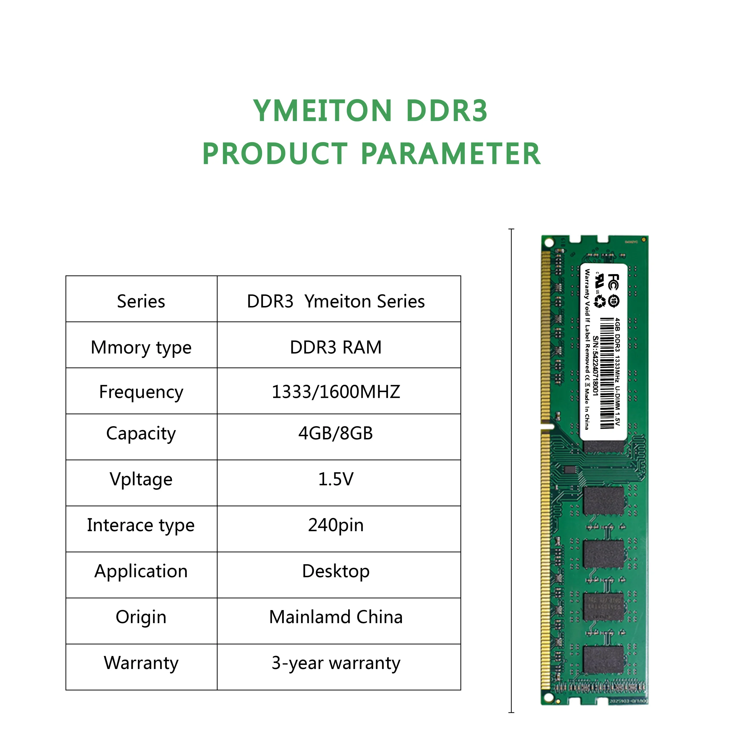 4Gb 8Gb Ddr3 Desktop RAM 1600Mhz 1333Mhz 240Pin 15V 5 | PricZone 4Gb 8Gb Ddr3 Desktop RAM 1600Mhz 1333Mhz 240Pin 15V 5 | PricZone