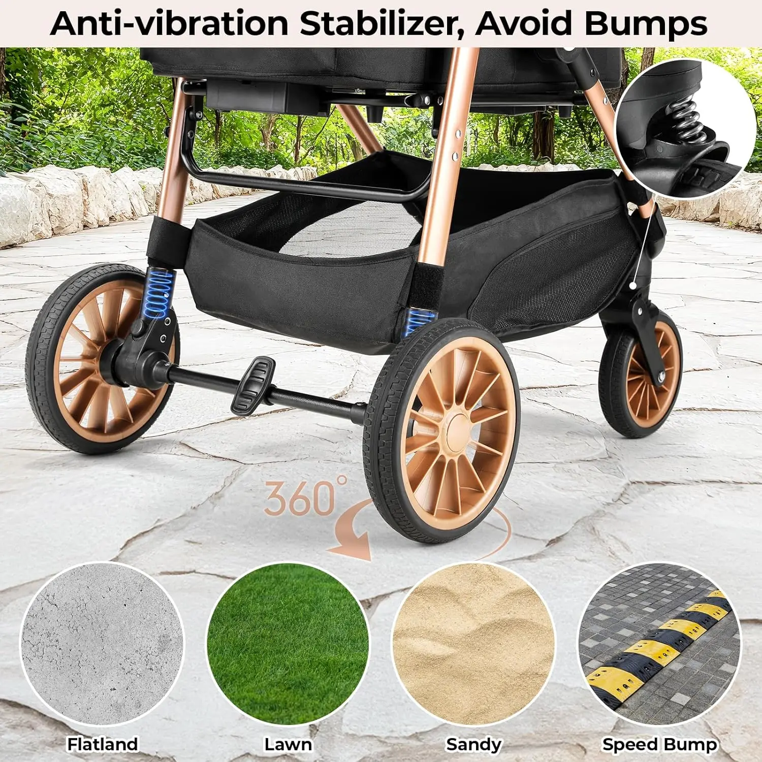 Foldable Pet Stroller for Medium DogCat Up To 55 Lbs 5 | PricZone Foldable Pet Stroller for Medium DogCat Up To 55 Lbs 5 | PricZone