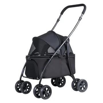 Foldable Pet Stroller for Small Medium Dogs Cats 2 In 1 2