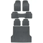 Row Car Rubber Floor Mats Gray All Weather with Cargo Liner 1 | PricZone Row Car Rubber Floor Mats Gray All Weather with Cargo Liner 1 | PricZone