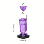 Hanging Glass Hummingbird Feeder Outdoor Bird Leak Proof 4 | PricZone