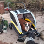Premium Dog Stroller Pram 4 Wheel Foldable Cart Travel Walk 4 | PricZone