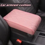 Wave Embroidered PU Leather Car Armrest Mat Center Console 1 | PricZone