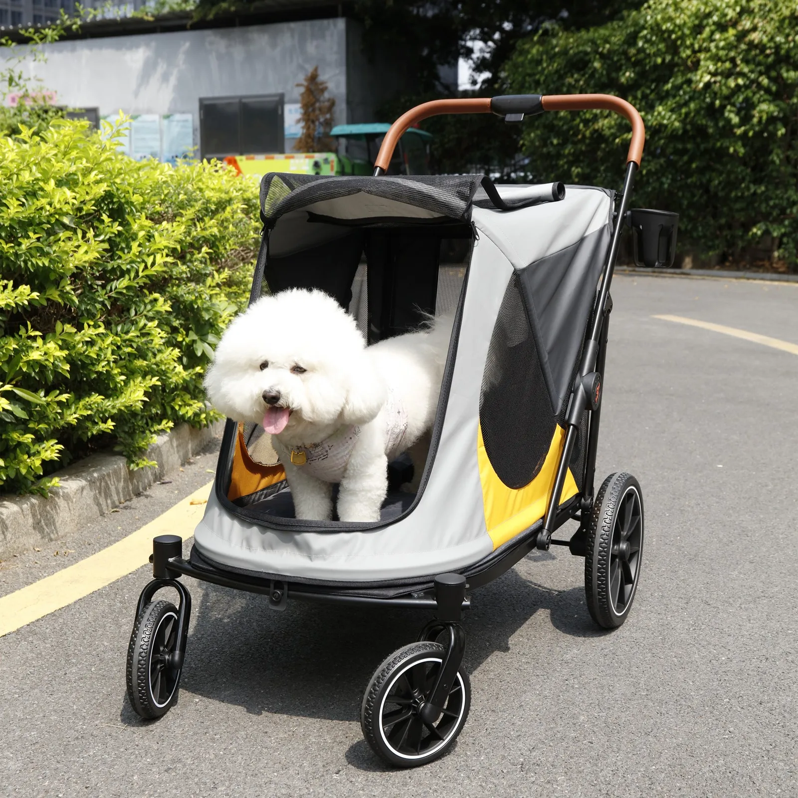 Large Foldable Pet Dog Stroller Rolling Dogs Cat Carrier 3 | PricZone Large Foldable Pet Dog Stroller Rolling Dogs Cat Carrier 3 | PricZone