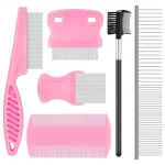 Pet Grooming Comb 6Pack Stainless Steel Flea for Dogs Cats 2 | PricZone Pet Grooming Comb 6 Pack Stainless Steel Flea for Dogs Cats 2 | PricZone