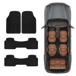 Chevrolet Traverse All Weather Rubber Floor Mats 3 Row Black 2 | PricZone Chevrolet Traverse All Weather Rubber Floor Mats 3 Row Black 2 | PricZone