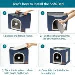 Cat Beds for Indoor Cats Large Cave for Pet House 3 | PricZone Cat Beds for Indoor Cats Large Cave for Pet House 3 | PricZone
