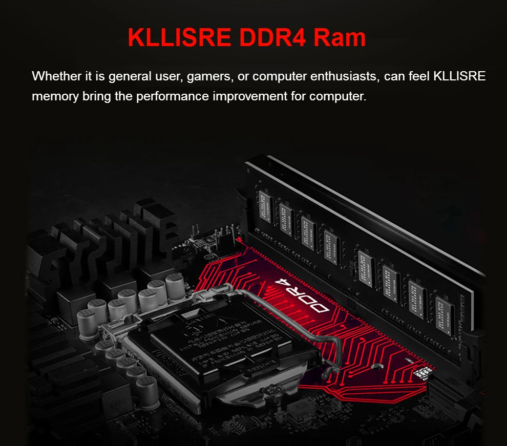 Kllisre Ddr4 RAM 8Gb 4Gb 16Gb Desktop Memory 10