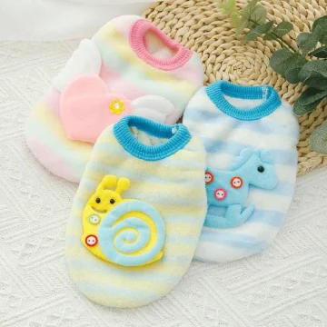 Cute Print Tea Cup Dog Sweater Winter Warm Fleece Pet 2