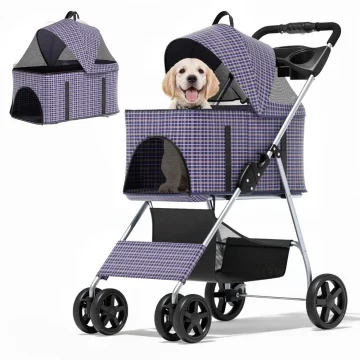 Foldable Pet Stroller for Small to Medium Dogs: Detachable 1