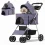 Foldable Pet Stroller for Small to Medium Dogs: Detachable