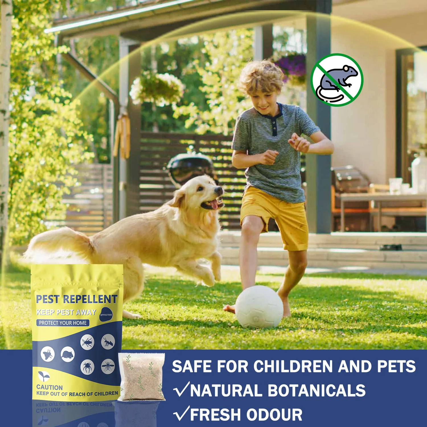 Pest Repellent Pouches Control Rodent Rat Deterrent Mouse 10