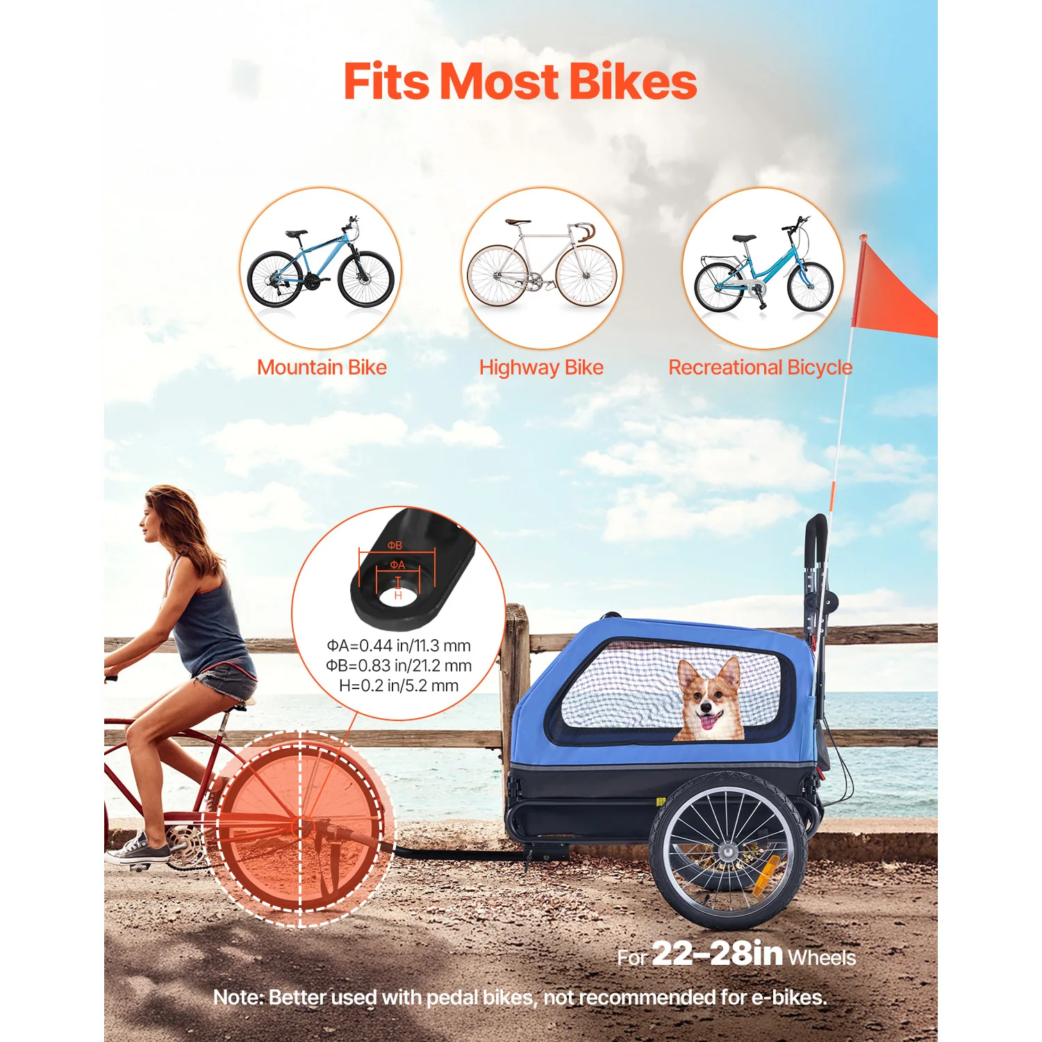Succebuy 88 Lbs Dog Bike Trailer 2In1 Pet Stroller Cart 2 | PricZone Succebuy 88 Lbs Dog Bike Trailer 2 In 1 Pet Stroller Cart 2 | PricZone