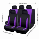 Car Interior 37 Piece Polyester Seat Covers Set 6 | PricZone