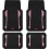 Heavy Duty All-Weather Car Mats Set with Pink Inserts