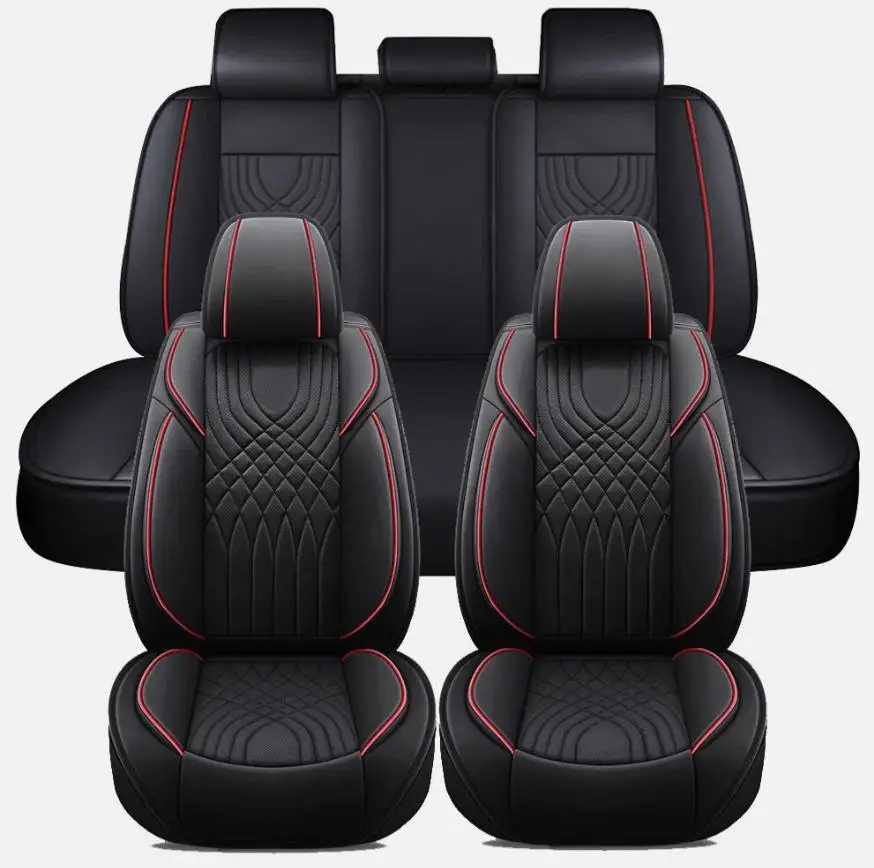 Complete Car Seat Cover Accessories Set for Dodge Leather 7