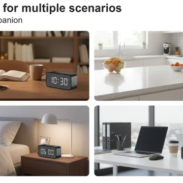 4K Ultra HD WiFi Alarm Clock Camera with Bluetooth Speaker 2