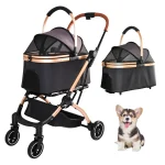 Pet Stroller for Dogs and Cats 2 In 1 Detachable Foldable 4 1 | PricZone