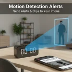 4K Ultra HD WiFi Alarm Clock Camera with Bluetooth Speaker 4 | PricZone
