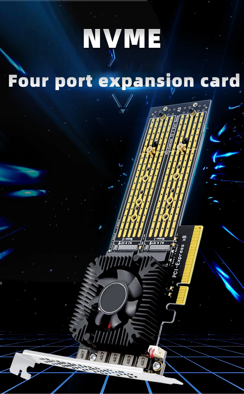 Pcie Expansion Card for Nvme SSD Array Adapter with 4 Ports 3 | PricZone Pcie Expansion Card for Nvme SSD Array Adapter with 4 Ports 3 | PricZone