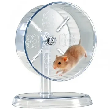 Small Pet Hamster Exercise Wheel Transparent 1