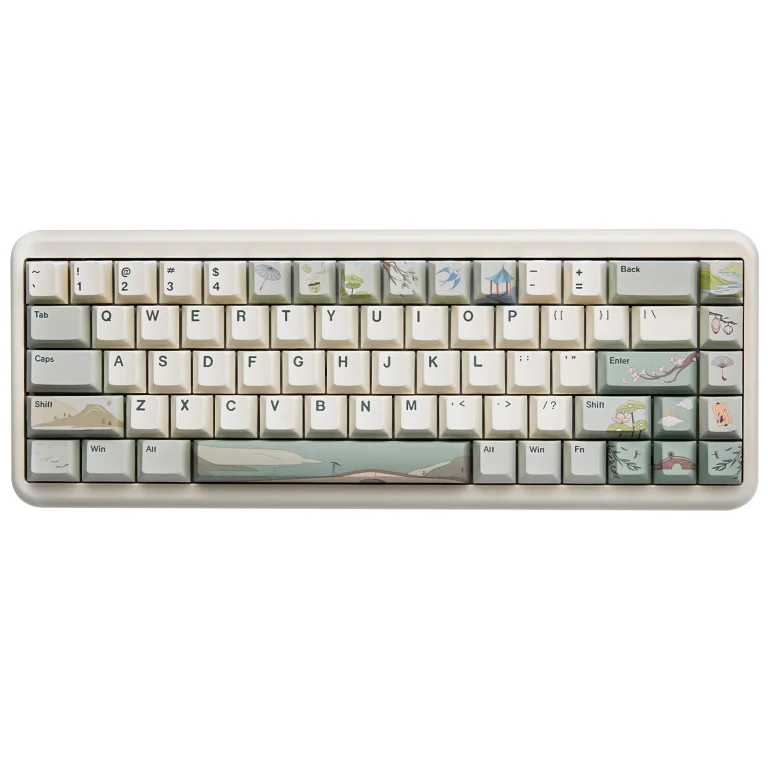 Yunzii Spring Tea 145 Custom Keycap Set with Key Puller product image