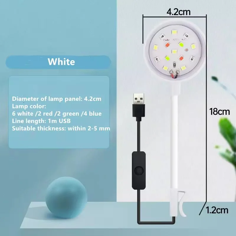 USB LED Fish Tank Clip Lamp High Transparency Bright 6 | PricZone USB LED Fish Tank Clip Lamp High Transparency Bright 6 | PricZone