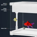 Acrylic Fish Tank with Filter Small Desktop Heating 5 | PricZone