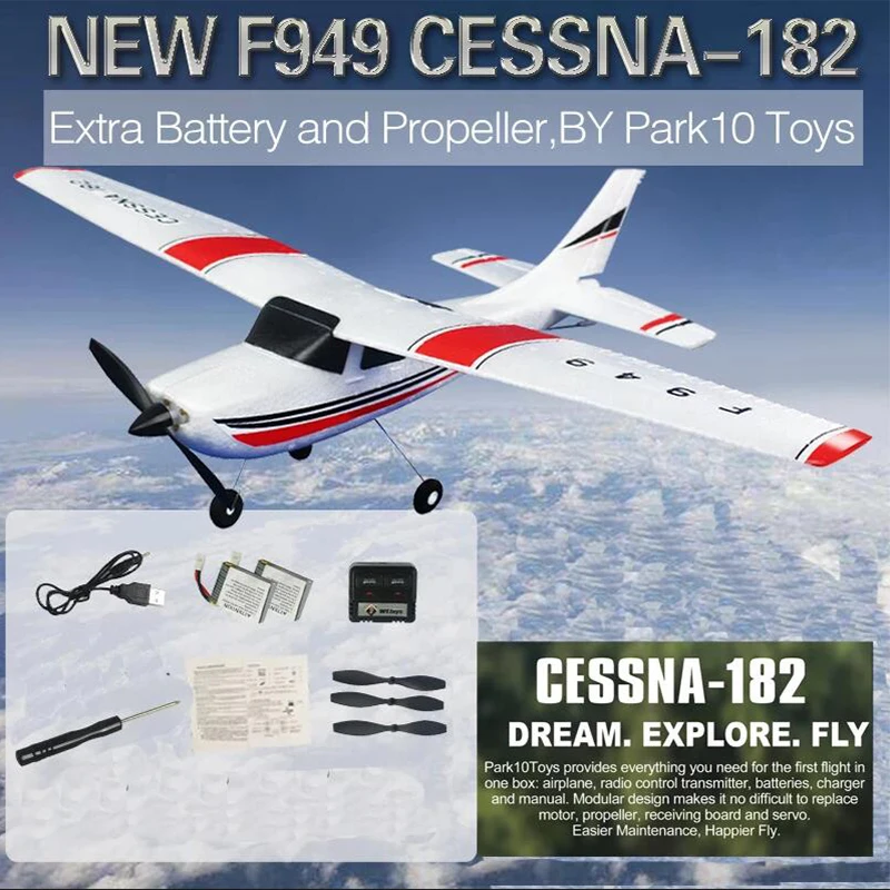 F949 24G 3D6G 3Ch RC Airplane Fixed Wing Plane Drone 1 | PricZone F949 24G 3D6G 3Ch RC Airplane Fixed Wing Plane Drone 1 | PricZone