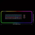 Big Gaming Desk LED Color Light Mouse Pad 5 | PricZone