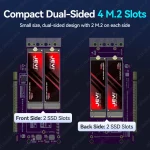 Jeyi Pcie 50 X16 Quad M2 Expansion Card 512Gbps Support 5 | PricZone