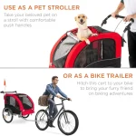 2In1 Dog Bike Trailer Pet Stroller Cycle Carrier WHitch 2 | PricZone 2 In 1 Dog Bike Trailer Pet Stroller Cycle Carrier WHitch 2 | PricZone