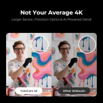 4K Streaming Webcam with 113 Inch Sensor DSLR Style 5 | PricZone