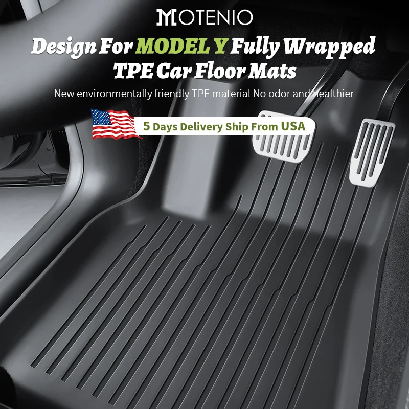 Tesla Floor Mat Model Y Car Trunk Luggage TPE Waterproof 1 | PricZone Tesla Floor Mat Model Y Car Trunk Luggage TPE Waterproof 1 | PricZone