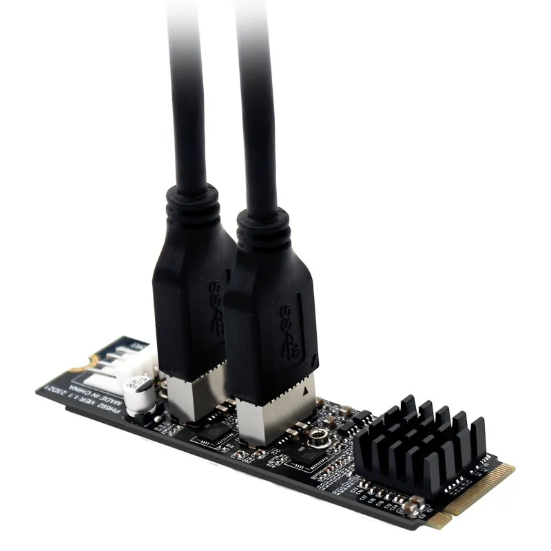 M.2 NVMe PCIe to USB 3.1 Type-C Front Panel Expansion Card 16