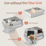 Xxxl Stainless Steel Litter Box 28X20X18 Extra Large Fully 6 | PricZone