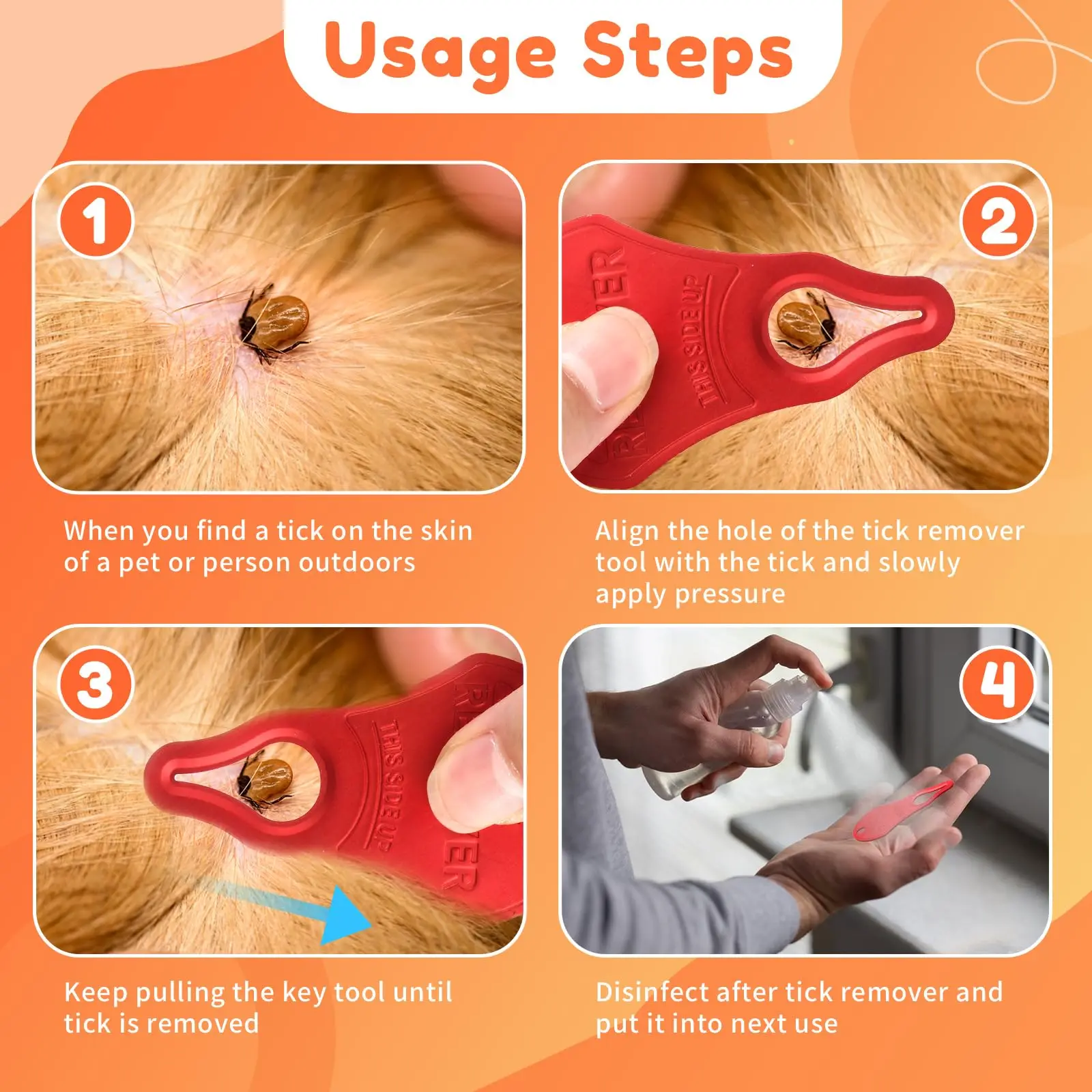 Tick Remover Tool 3 Pack Suitable for Pets Animals 12