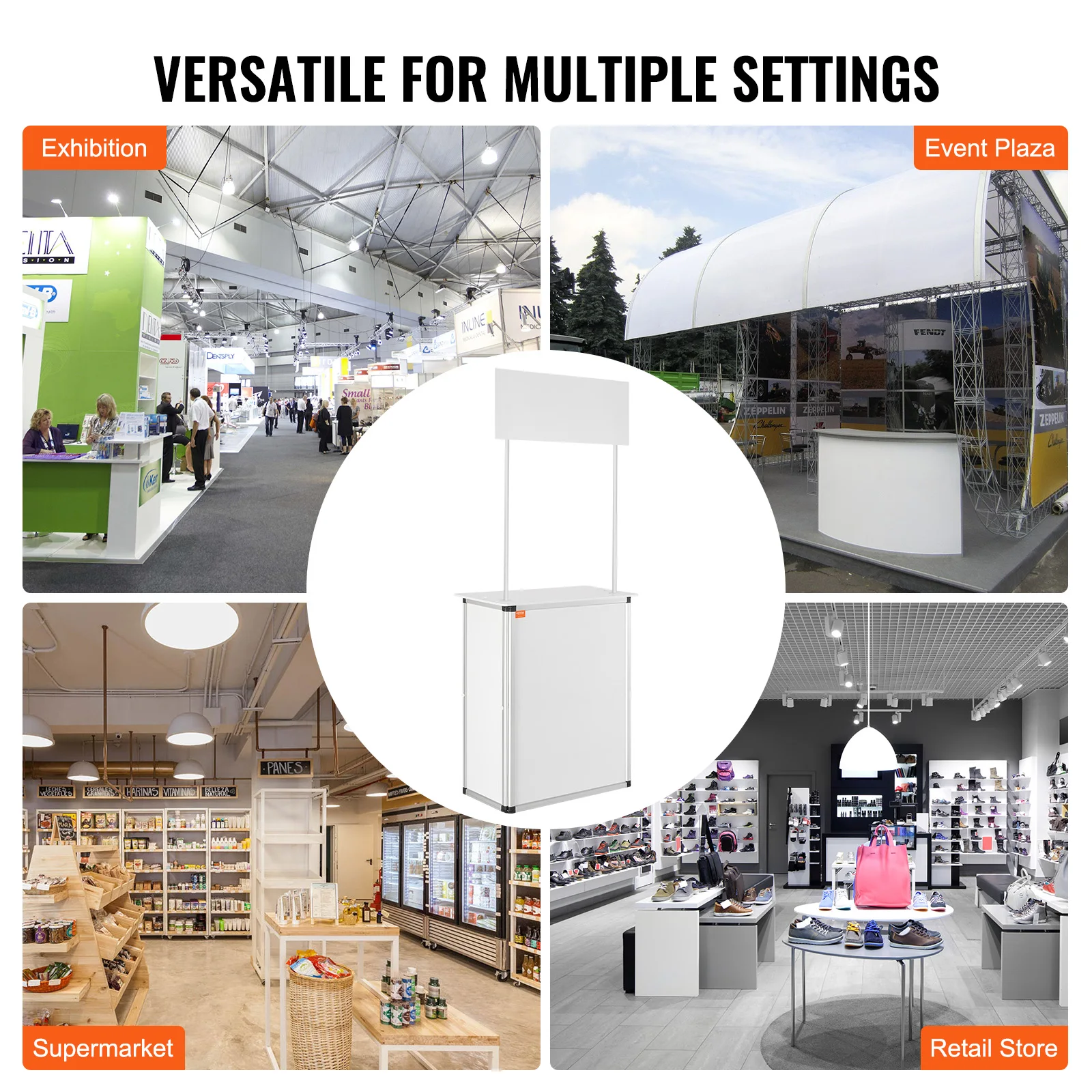 Portable Tradeshow Counter Display Table 5 | PricZone Portable Tradeshow Counter Display Table 5 | PricZone